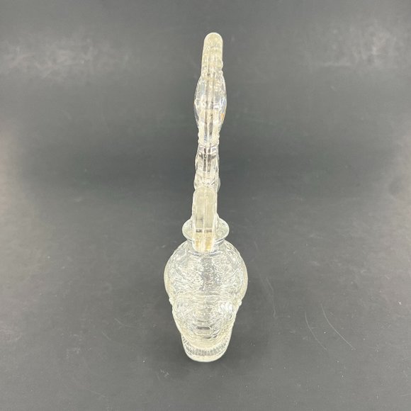 Vtg LE Smith Co Perfume Bottle Beaded Medallion Fleur de Lis Vanity 40s - Picture 3 of 16